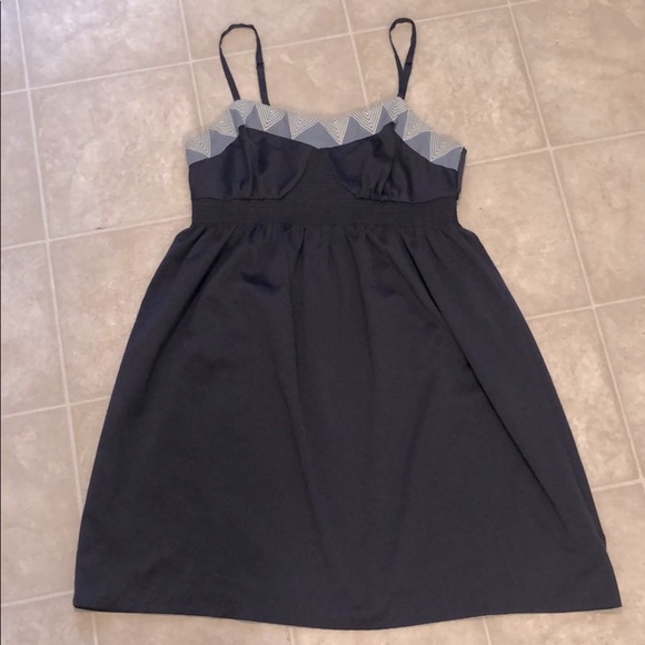 Anthropologie Elloise navy blue dress - Picture 2 of 8